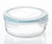 MCCB-040 Glass Container 405ml Round Food Storage Container with Clip On Lid