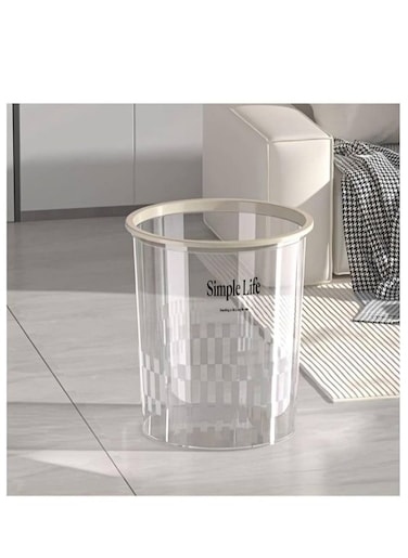 Transparent plastic garbage bin , Small