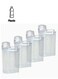 4 Pieces Kitchen Storage Box Set, Portable Dispenser Grain, Cereal, Rice Container with Measuring Cup