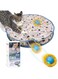 Automatic Cat Toys Ball，Rechargeable Interactive Cat Ball With Combining Cloth - Smart Motion Activate Electric LED Light For Indoor Cats Automatic，360&deg; Self-Rotating Rolling Ball with USB Charging