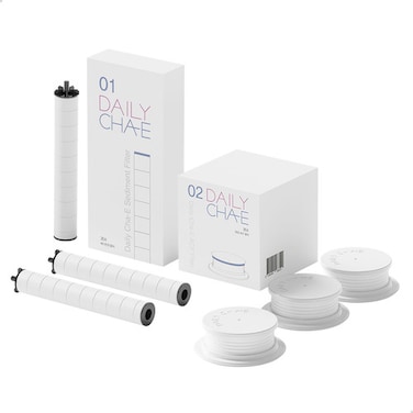 DailyCha-E Filter Combo A - Sediment Filter and Antimicrobial ACF Filter - Eliminates 99.99% of Bacteria, Heavy Metals, Chemicals, Rust, Odors from Tap Water - For Whole Family - Made in Korea