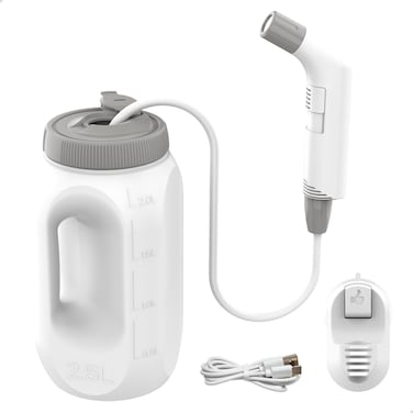 Bloom &amp; Bath Travel Bidet, Portable Rechargeable Handheld Bidet Sprayer for Toilet, Personal Hygiene Washer, Compact Travel Shattaf for Camping, Home &amp; Daily Use