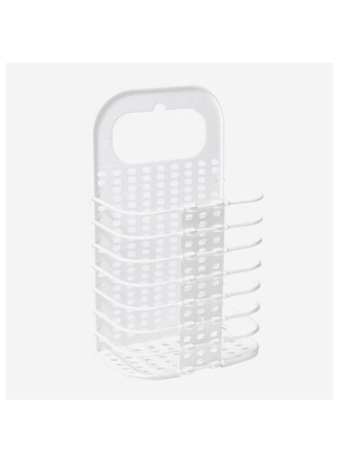 DEFAAZ Laundry Baskets Plastic Laundry Hamper Basket Collapsible Foldable Wall Hanging Household Storage Washing Bin for Clothes Toy Sundries in Bedroom Bathroom Laundry basket (Color : White)