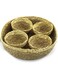 Woven Basket Set Big &amp; Small Storage Baskets for Home D&eacute;cor and Organization Handmade Natural Material Multi Living Room Kitchen Decorative and Durable (1BIG 28x7.7CM+4SMALL 11x6CM 5PCS)