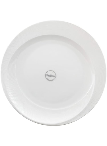 Shallow Tiffany Plate, White, Jx113-A001-04