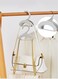 1 Pcs Stackable Hooks for Closet Handbags Ties Belts Scarves Hats Storage Space Saving Grey