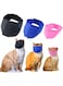 Azonee 3-Piece Cat Muzzle Set, Breathable Mesh, Anti-Bite, Black, Blue, Pink, Fits Cats 5-15 lbs