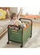 Basket, Removable Storage Trolley, Large Capacity Toy Storage Box Shelf, Living Room Bedroom Under Table Snacks Organizer, Trolley Shelf, Miscellaneous Storage Box Basket, Under Table Book Bag Shelf, Green
