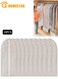 10 Pack Clear Garment Bags for Hanging Clothes with Full Zipper, Dust Proof Clothes Bag Travel Hanging Garment Bags for Closet Storage, Suit Bags for Long Clothes