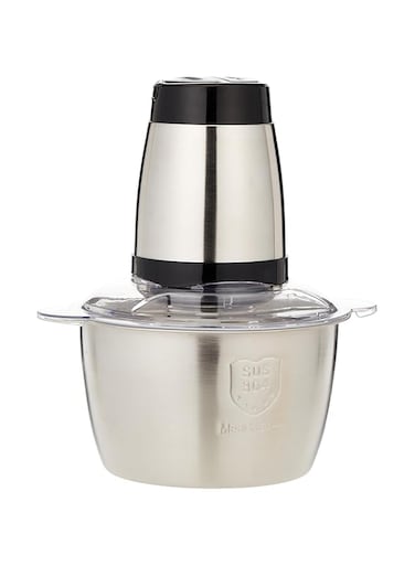 ECVV Food Chopper, Electric Meat Chopper with Powerful Motor, 2L Stainless Steel Bowl, 2 Speed Levels, Safety Function, 300W Multi Chopper for Meat, Fruits, Baby Food, Vegetables,Onion