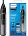 PHILIPS Nose Hair Trimmer Series 3000 Nose, Ear and Eyebrow Trimmer Showerproof with Protective Guard System Battery Operated NT3650/16, Grey