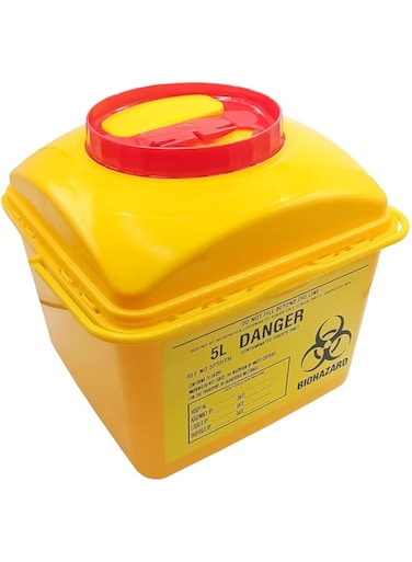 King Mariot Medical Equipments 5L   Secure Disposal Container for Household Sharp Items