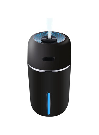 Homarket 200ML Car Mini USB Humidifier,Capacity,Used for Car Office Room living Room Facial hydration Aromatherapy-Black
