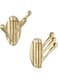 NALACAL Towel Hook Brushed Gold, Angle Simple Metal Folding Swivel Towel Holder, Bathroom Robe Clothes Coat Hook, Home RV Organizer, Wall Mount