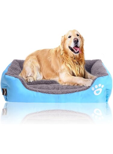 CULOTOL Extra Large dog Bed, Dog Beds for Large Dogs, Rectangle Machine Washable Breathable Soft Non-Slip Pet Bed, Suitable For Medium and Large Dogs or Multiple (XX-Large,Blue)
