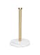 NearMoon Standing Paper Towel Holder, Kitchen Paper Towel Roll Holder- for Bathroom Kitchen Countertop, Standard or Jumbo-Sized Roll Holder (with Marble Base, Brushed Gold)
