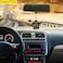 MEKITON - Handmade Resin Car Pendant, Arabic Travel-Dua Al Safar &amp; Ayatul Kursi Car Rear Mirror Hangers - Car Decor Hanging Charm Decor Interior Accessories (Black-Leaf)