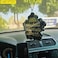 MEKITON - Handmade Resin Car Pendant, Arabic Travel-Dua Al Safar &amp; Ayatul Kursi Car Rear Mirror Hangers - Car Decor Hanging Charm Decor Interior Accessories (Black-Leaf)