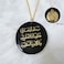 MEKITON - Handmade Resin Car Pendant, Arabic Travel-Dua Al Safar & Ayatul Kursi Car Rear Mirror Hangers - Car Decor Hanging Charm Decor Interior Accessories (Magestic-Moon)