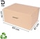 Duchic&trade; Pack of 10 Cardboard Moving Boxes,25kg Capacity, Brown, Corrugated, Recyclable,Brown Carton for Packaging, Shipping and Storage, 5 ply (65X47X40 CM)