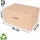 Duchic™ [5 PACK] Cardboard Moving Box,25kg Capacity, Cardboard Brown box, Corrugated box, Recyclable,Brown Carton for Packing, Shipping and Storage box, 5 ply (65X47X40) CM