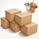 Duchic™ [5 PACK] Cardboard Moving Box,25kg Capacity, Cardboard Brown box, Corrugated box, Recyclable,Brown Carton for Packing, Shipping and Storage box, 5 ply (65X47X40) CM