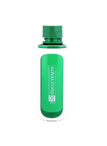 Cylindrical Design Water Bottle Green/White