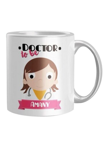 Doctor To Be Printed Coffee Mug White/Pink/Black One Size