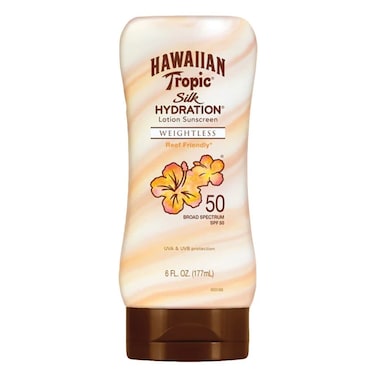 Hawaiian Tropic Silk Hydration Weightless Sunscreen Lotion SPF 50, 177ml