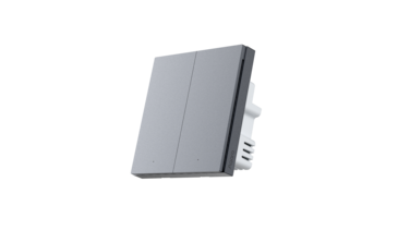 AQARA SMART WALL SWITCH H1 PRO (NO-NEUTRAL, DOUBLE ROCKER) BLACK QBKG28LM