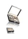 Black Leather Sunglass Organizer - 8-Slot Eyewear Display Case and Storage Box