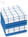 Home Premium Kitchen Towels &acirc;&euro;&ldquo; Pack of 6, 100% Cotton Terry Dish Towels, 40cm x 70cm (425 GSM) Absorbent Tea Towels for Drying &amp; Cleaning &acirc;&euro;&ldquo; Soft &amp; Durable (Blue &amp; White)
