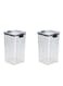 Set of 2 pieces 1300ML Airtight Food Storage with Lid, Double Sealed Thick storage Jar, Leak Proof, Easy to Clean, BPA Free, Kitchen and Other Storage