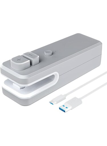 Mini Bag Sealer,Rechargeable Handheld Plastic Bag Resealer, 3 in 1 Heat Sealer and Cutter(No battery required)