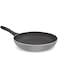 MILTON 22 cm, 1.4 Litre Induction Fry Pan - Non-Stick Aluminium Frying Pan for Stir-Fry, Omelette, Saute, and Fish, Gas Compatible Cookware - Black Pearl
