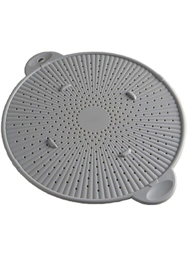 Simply Served Trivet 3-in-1 Splatter Screen, Large, Gray