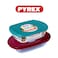 Pyrex Cook &amp; Go Rectandular Storage Dish 400ml &ndash; Pack of 2 &ndash; Airtight, Oven &amp; Microwave Safe