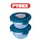 Pyrex Cook &amp; Go Round Storage Dish 700ml &ndash; Pack of 2 &ndash; Airtight, Oven &amp; Microwave Safe