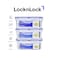 LocknLock 870ml Square Airtight Food Storage PACK of 3 &ndash; BPA-Free, Microwave, Freezer, and Dishwasher Safe