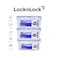 LocknLock 600ml Square Airtight Food Storage PACK of 3 &ndash; BPA-Free, Microwave, Freezer, and Dishwasher Safe