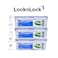 LocknLock 1L Rectangle Airtight Food Storage PACK of 3 &ndash; BPA-Free, Microwave, Freezer, and Dishwasher Safe