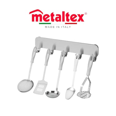 Metaltex Kristall Kitchen Utensil Set &ndash; 5-Piece Stainless Steel Cooking Essentials