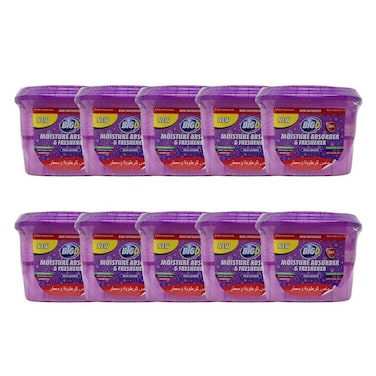 Big D Moisture Absorber &amp; Freshener Lavender &ndash; Pack of 10   Long-Lasting Odor &amp; Moisture Control