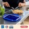 Pyrex Cook&amp;Go 5-Piece Set Rectangular Food Storage with Airtight Lid, 800ml &ndash; Oven, Freezer &amp; Microwave Safe Borosilicate Glass