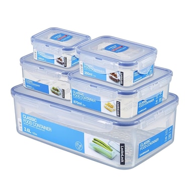 LocknLock 5-Piece Food Container Set &ndash; Airtight &amp; Versatile Storage Solution