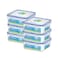 LocknLock 870ml Square Food Container (Pack of 6) &ndash; Airtight, BPA-Free, Microwave, Freezer, and Dishwasher Safe