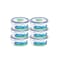 LocknLock 600ml Round Food Container (Pack of 6) &ndash; Airtight, BPA-Free, Microwave, Freezer &amp; Dishwasher Safe