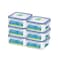 LocknLock 680ml Square Food Container (Pack of 6) &ndash; Airtight, BPA-Free, Microwave, Freezer &amp; Dishwasher Safe