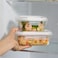 LocknLock Stackable Tempered Glass Food Container Set of 8 &ndash; Airtight, Leakproof, Oven &amp; Microwave Safe &ndash; Rectangle &amp; Square Mix (370ml&ndash;1500ml)