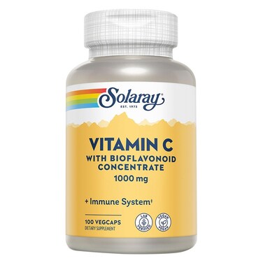 Solaray Vitamin C With Bioflavonoid Concentrate 1000 mg Veg Capsules 100's